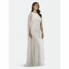Lara 51045 - Beaded Long Cape Ivory Dress Dresses