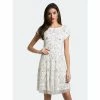 Lara 33404 - Beaded White Short Dress Dresses Ivory