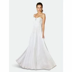 Lara 51077- Beaded A-line Bridal Gown Dresses Ivory