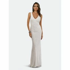 Lara 51049 - Cowl Neck Bridal Gown Dresses Ivory