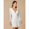 Lara Goldie Beaded V-Neck Mini Dress Dresses Ivory