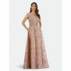 Lara 29638 - Embellished Ball Gown With Pockets Dresses Mauve