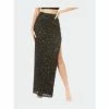 Lara 29311 - Long Side-Slit Beaded Skirt Skirts Confetti
