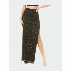 Lara 29311 - Long Side-Slit Beaded Skirt Skirts Confetti