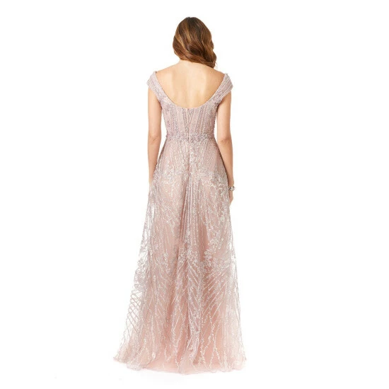 Lara Shoulder Strap Ballgown Dresses Orchid - Image 2