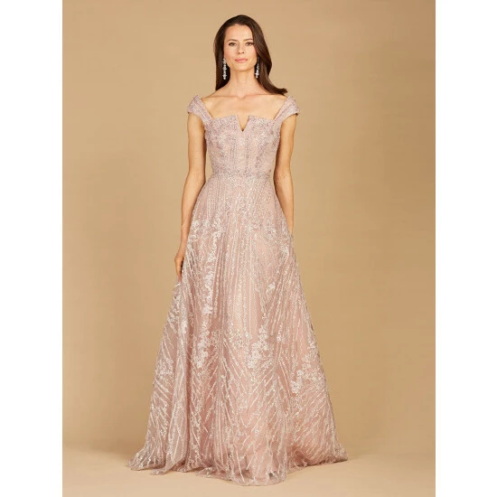 Lara Shoulder Strap Ballgown Dresses Orchid - Image 3