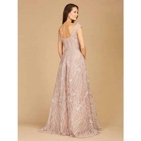 Lara Shoulder Strap Ballgown Dresses Orchid - Image 4