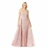 Lara Overskirt Lace Fitted Gown Dresses Dusty Pink