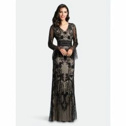 Lara 33435 - Black Beaded And Sequin Dress Dresses