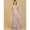 Lara Off Shoulder A-Line Gown Dresses Antique Rose