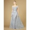 Lara Off Shoulder Overskirt Gown Dresses Slate
